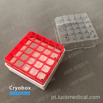 Cryobox de plástico para armazenamento criotube